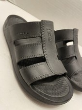 Made in USA Nuusol Mens Sz 8M Stanley Slide Gray Slip On Rubber Comfort USA