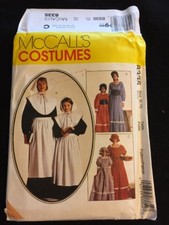 Pilgrim Prairie Dress Bonnet Costume Pattern McCalls 8335 Americana Wear NOS