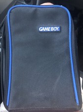 Nintendo Gameboy Carrying Case Travel Bag Official Black Blue Vintage