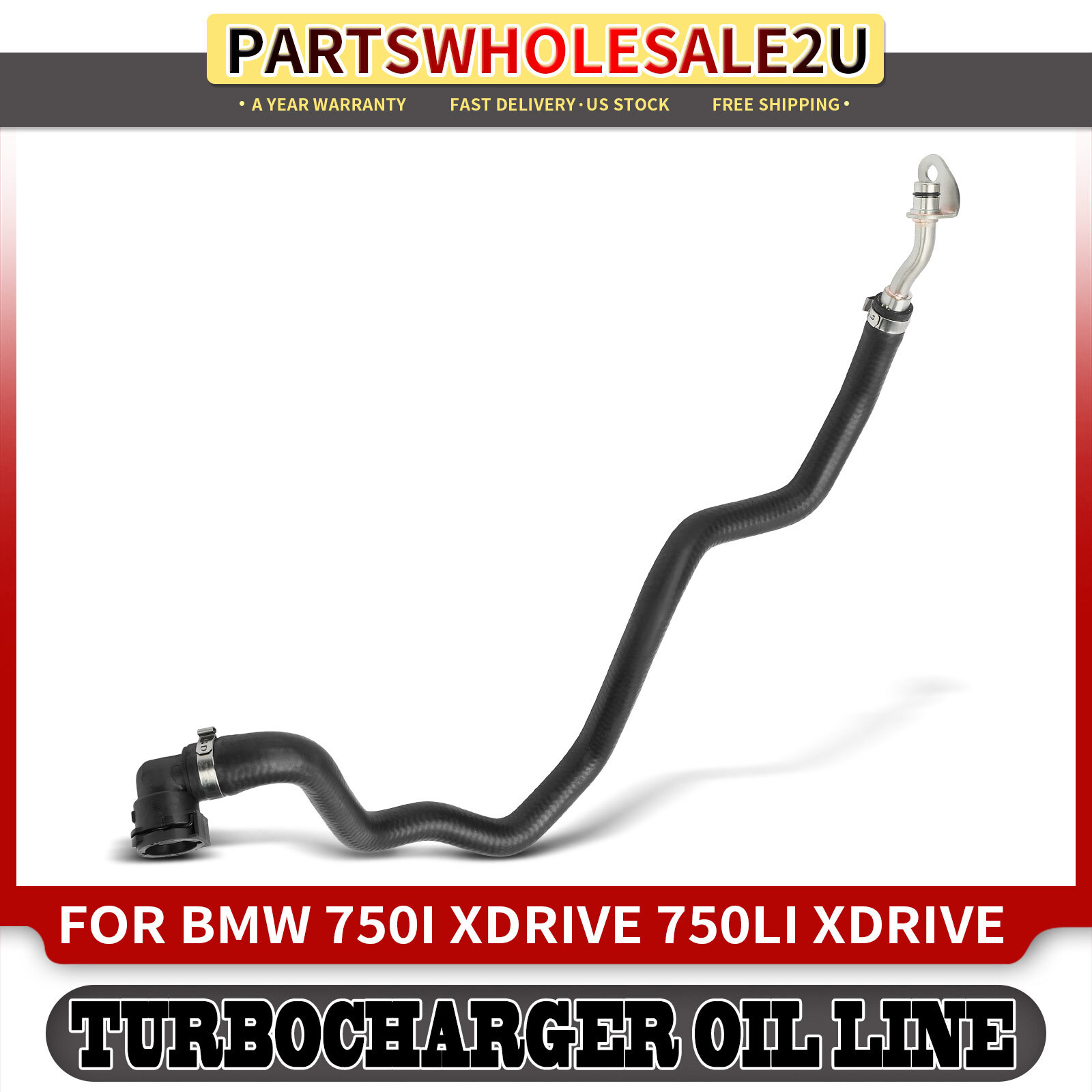 Turbocharger Coolant Line for BMW 750i 2016-2019 Auxiliary Water Pump ...