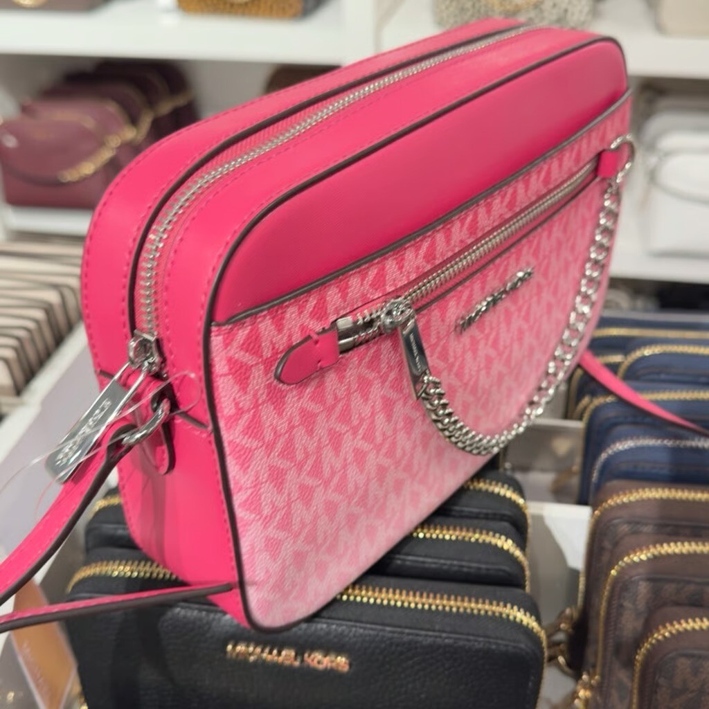 Michael Kors Lady MK Signature Crossbody Bag Handbag Purse
