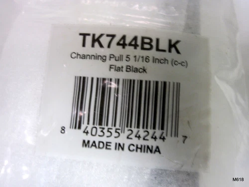 Top Knobs TK744BLK Channing 5" Center to Center Handle Cabinet Pull Black Finish - Picture 4 of 4