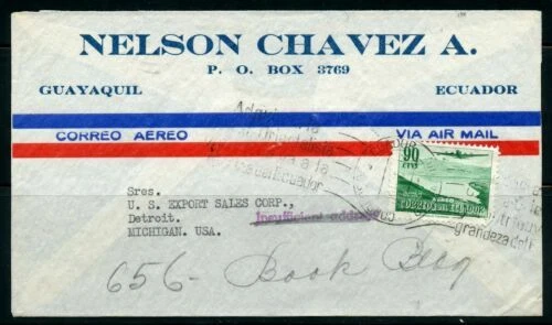 Cover Ecuadorian Stamps