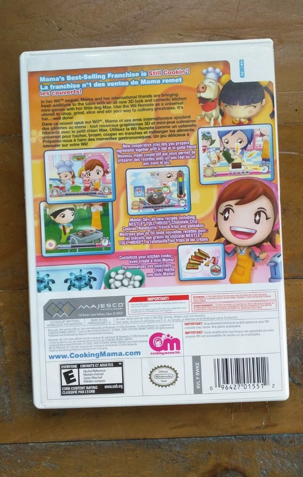 Like New ✹ COOKING MAMA World Kitchen ✹ Nintendo Wii / Wii U Game ✹ COMPLETE - Image 3 of 3