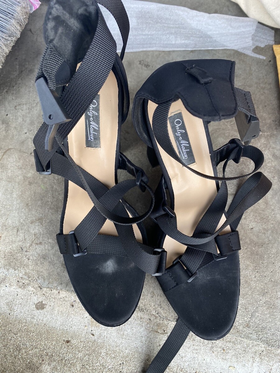 Onlymaker Women Straps Chunky Heels Platform Clubwear Sandals