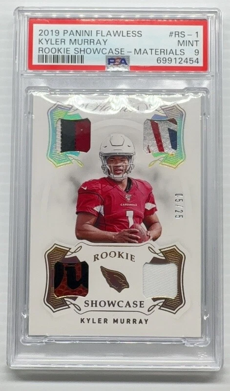 Kyler Murray Panini Flawless Rookie Showcase #RS1 Materials