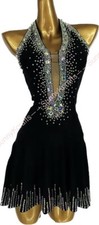 jz Handmade Women Samba Ballroom Swing Salsa Rumba Latin Dance Dress RHYTHM