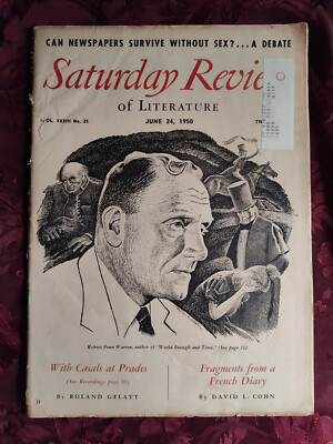 Saturday Review June 24 1950 ROBERT PENN WARREN AUGUST HECKSCHER DAVID L. COHN
