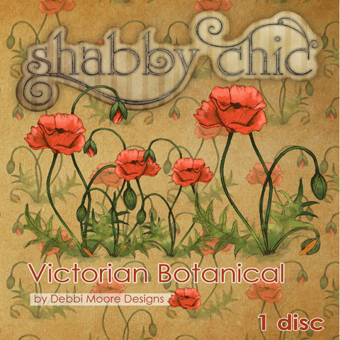 1 x Debbi Moore Designs Shabby Chic Victorian Botanical CD Rom (293091) - Picture 1 of 1
