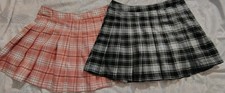 Lot of 2 Forever 21 Preppy School Girl Skirts Excellent Condition SZ 13 /14.