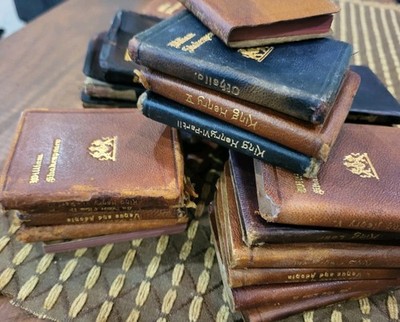 Antique Leather Knickerbocker Shakespeare Miniature Books Choose Your Title