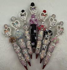 Custom beaded pens. Bling H. Kitty Luxury Gifts. Basket filler. Journal.teen