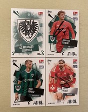 4 Preußen Münster Match Attax 2025/2026 25 26 Original signiert LOOK TOP NEU