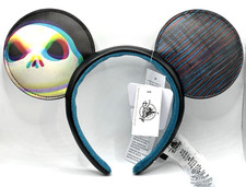 Jack Skellington Mickey Ears Headband Disney Parks Nightmare Before Christmas