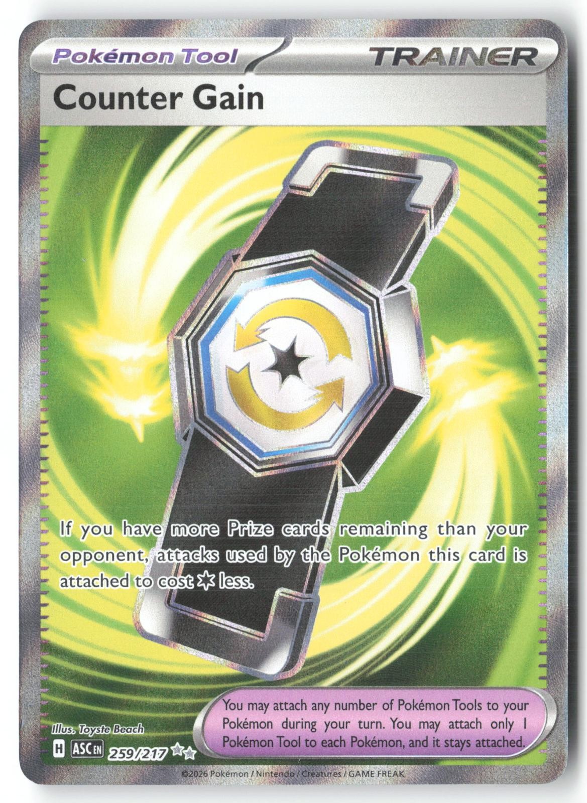 Counter Gain 259/217 Ultra Rare Ascended Heroes Pokemon Holo Near Mint