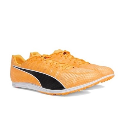 Puma Men's EvoSpeed Distance 11 Running Shoes 9.5 Orange Black Track Spikes NIB