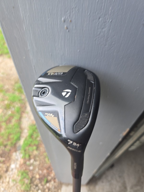 TaylorMade Qi4D MAX Lite Rescue 34* 7H Hybrid Senior Mitsubishi REAX HL 45 USED