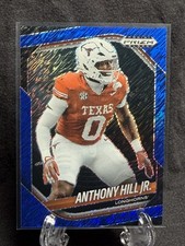 2025 Panini Prizm Black Anthony Hill Jr. Blue Shimmer /35 Texas Longhorns 