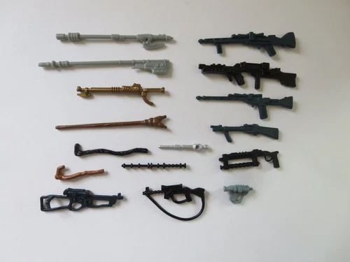 16 Vintage Star Wars Weapons Figures Lot  Repros NICE