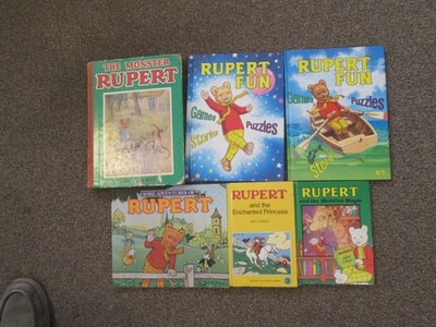 A group of assorted Rupert books - in good condition.