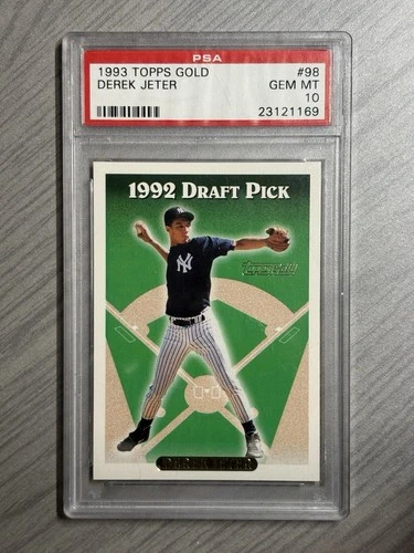 1993 Topps Gold Derek Jeter #98 (RC) Rookie Card PSA 10 Gem Mint Hof