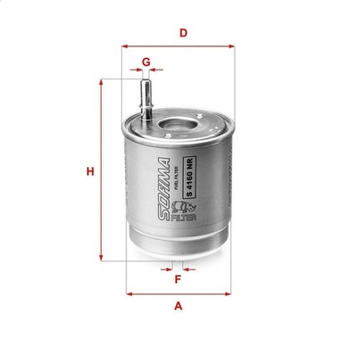 Fuel Filter SOFIMA S 4160 NR HYUNDAI i30 FASTBACK (PDE, PDEN) 1.6 2017-2022
