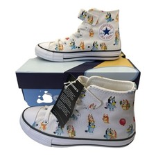 Converse Chuck Taylor All Star 1V Kids Girl Lace-Up Bluey Print Sneakers, Size 1