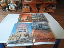 Lot Of 4 Cameron Judd Hardback Western Books Old Library Books Large Print 