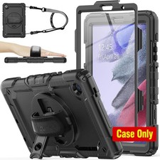 Black Case with Screen Protector Pencil Holder for Samsung Galaxy Tab A7 Lite