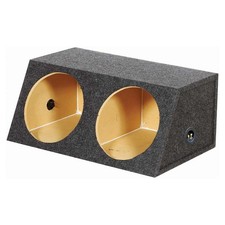 QPower 2 15-Inch Heavy Duty Angled Woofer Box - 1 inch MDF Construction