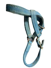 Valhoma Blue  Nylon Livestock Goat Halter, Medium 