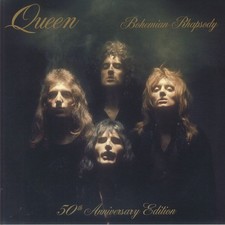 QUEEN - Bohemian Rhapsody (50th Anniversary Editon) - TRANSPARENT BLUE VINYL 12"