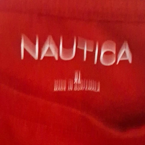 Nautica Men's XL Red Graphic Logo Print Crew Neck Short Sleeve T-Shirt - product listing photo