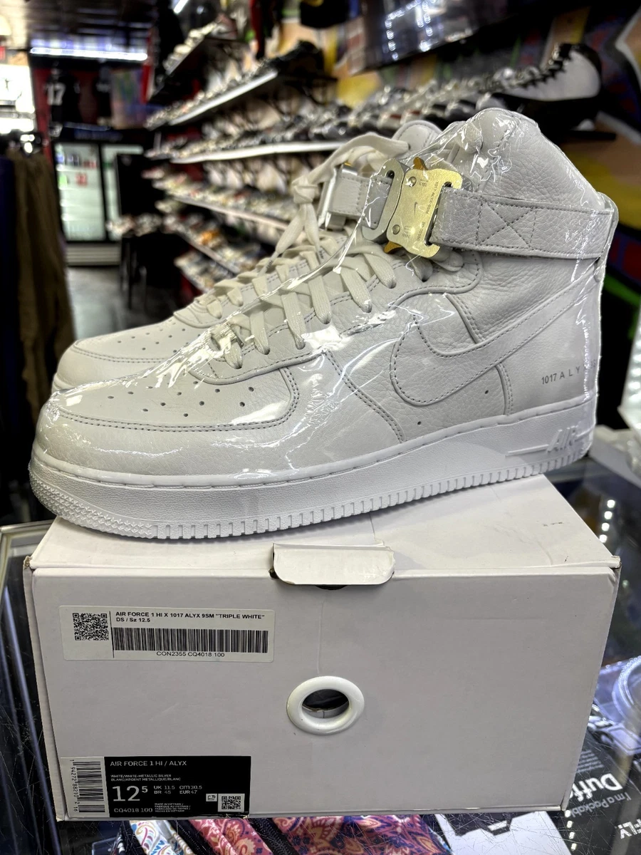 Nike 1017 ALYX 9SM x Air Force 1 High Triple White for Sale