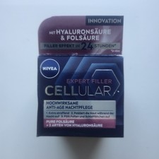 NIVEA - Filler Cellulare - Crema Notte Antietà Acido Ialuronico e Folico - 50ml