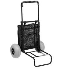 Sand-Friendly Beach Cart, 165lb Weight Limit, 9" Soft Tread Wheels, 20.1x14.6in