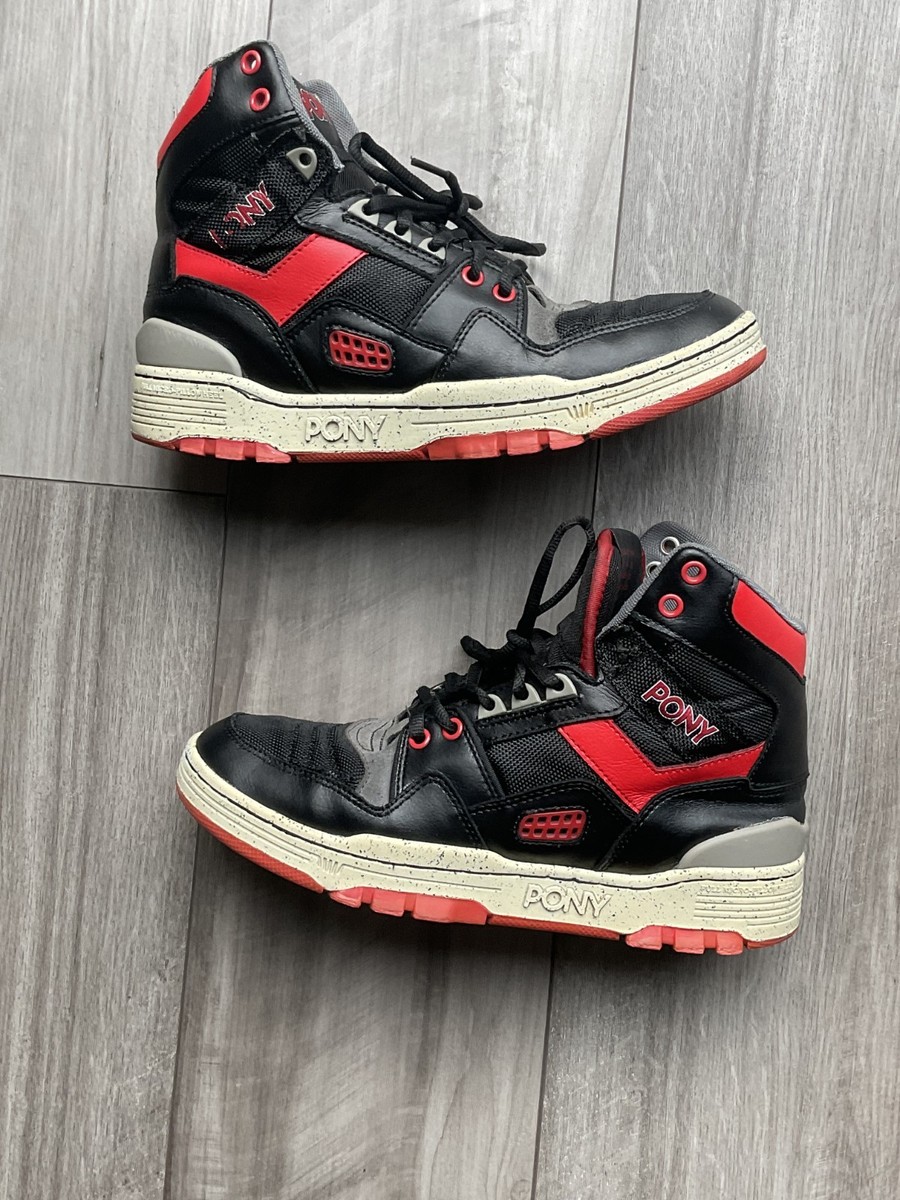Pony M-100 Hi Black Red Men Size - Main Image