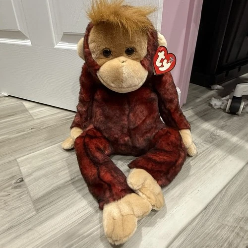 Vintage TY Beanie Baby Large Schweetheart Orangutan Plush with Tag