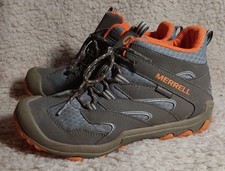 Merrell Chameleon 7 Access Mid WTRPF MK262177 Unisex Kids 4M Hiking Boots Gray