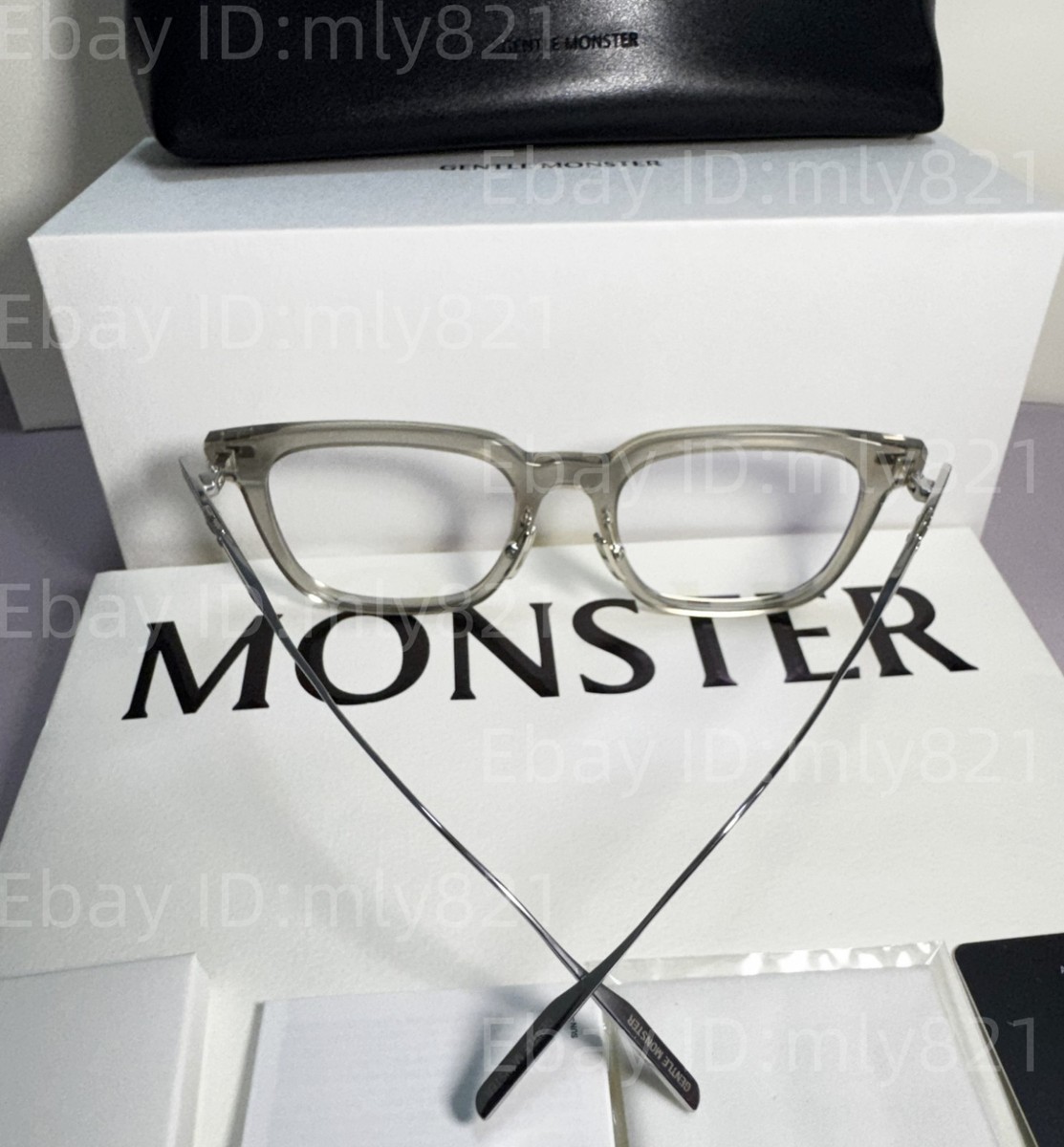 小物 GENTLEMONSTER GentleMonster Zin GC7 Unisex Sunglasses Gray titanium Frame Clear