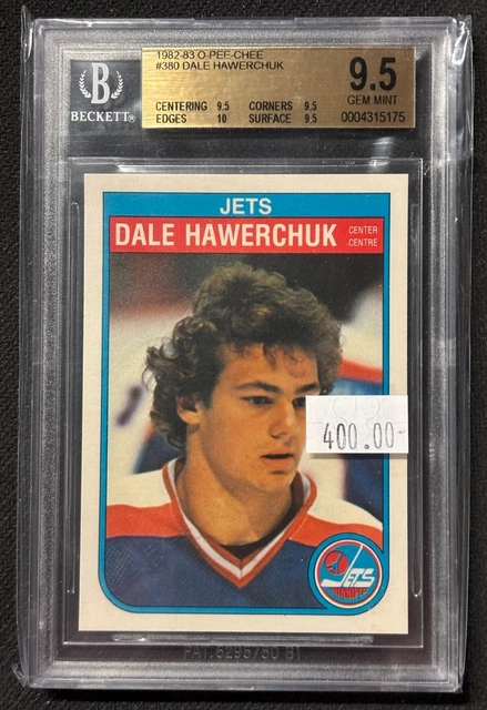 1982-83 O-PEE-CHEE BGS GEM MINT 9.5 Dale Hawerchuk #380 Jets