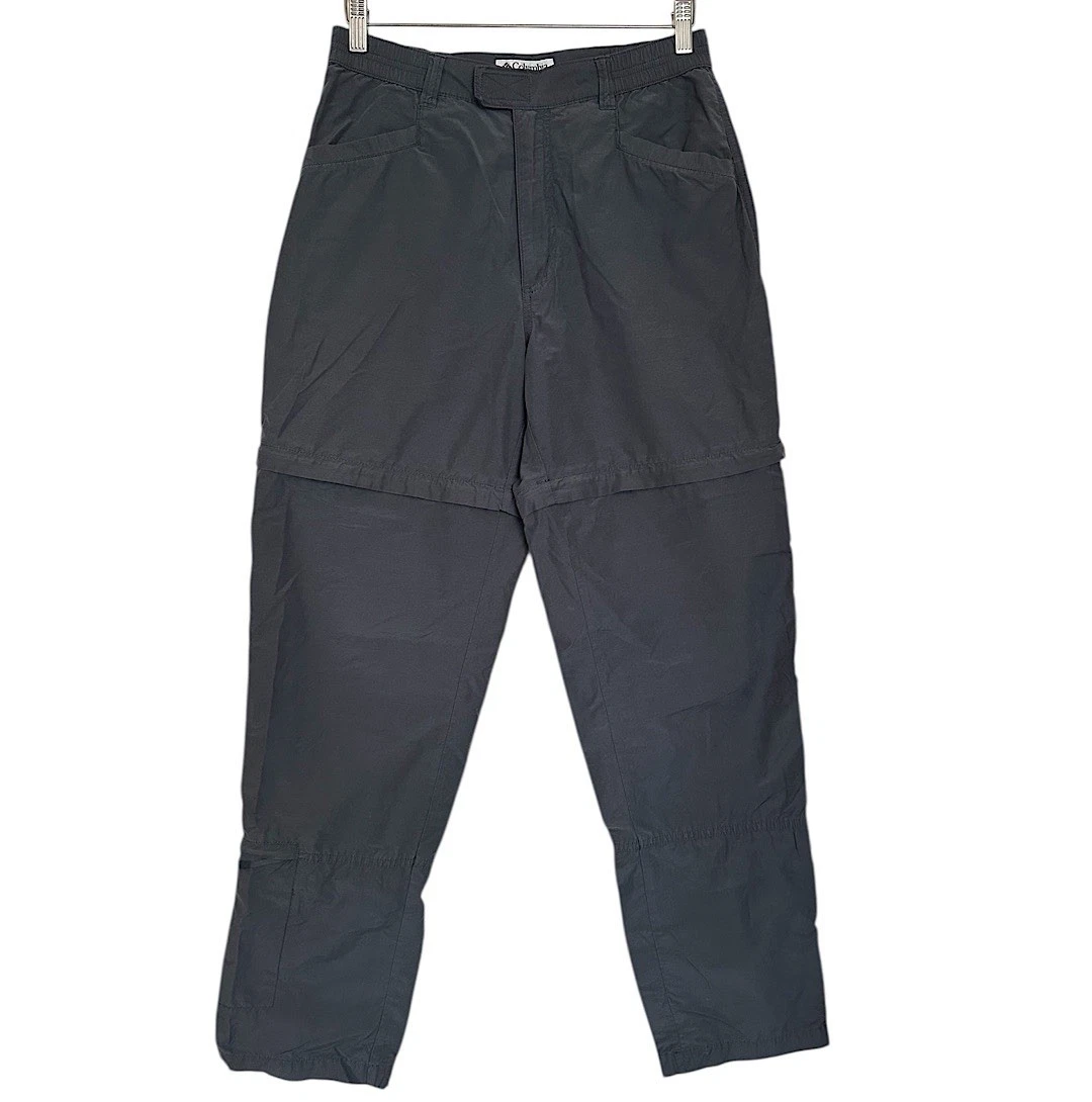 Pantalon Columbia Cargo Femme Taille 12 Noir - Convertible Randonnée - Léger Défaut