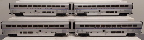 Lionel 6-15394 O Gauge Amtrak Superliner Passenger Set (Pack of 4) EX/Box - Picture 2 of 6