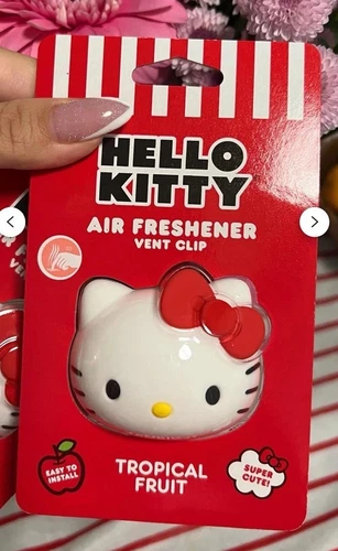Cute Hello Kitty Car Accessories Air Freshener Air Vent Plug In Tropical Scent