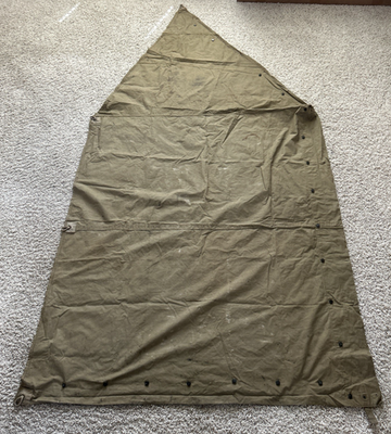 US.ARMY WW2 1942年 2xハーフ 1/2パップテント 軍幕 US.ARMY WW2 1942年 2xハーフ 1/2パップテント 軍幕 US.ARMY WW2 1942