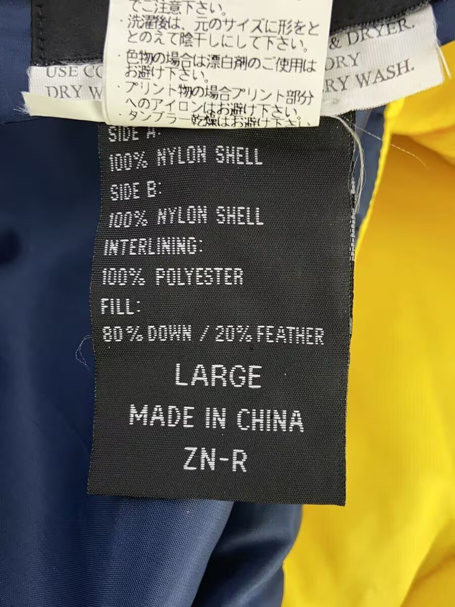 HELLY HANSEN reversible down Jacket Navy L Used - image 4