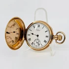 Antique Waltham Full Hunter Pocket Watch – Gold Plated – 1924 – Working