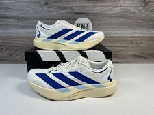  Adidas ADIZERO EVO SL EXO SUEDE White Royal Blue KZ9007 Authentic Men  s NEW