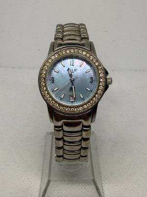 Relic Womens Silver Tone Crystal Accent Watch Stainless Steel Quartz Part Repair