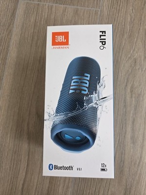 JBL Flip 6 Bluetooth Lautsprecher, Blau, Tragbar, Wasserdicht, USB-C
